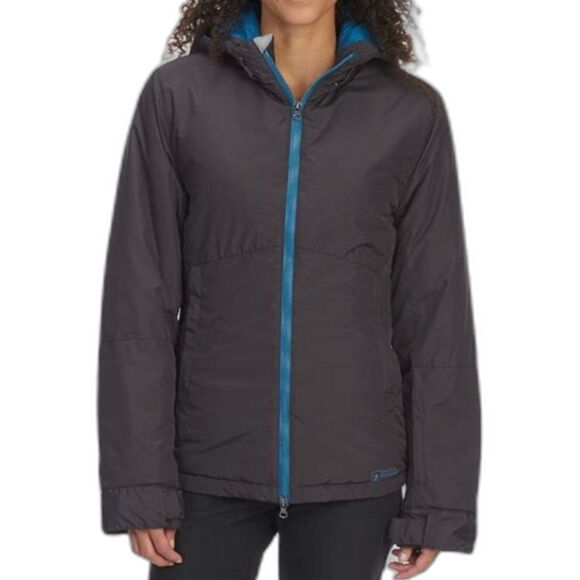 EMS Women’s Sherburne Ski Jacket M Phantom Water-Resistant Insulated Hooded NWT - Picture 1 of 16